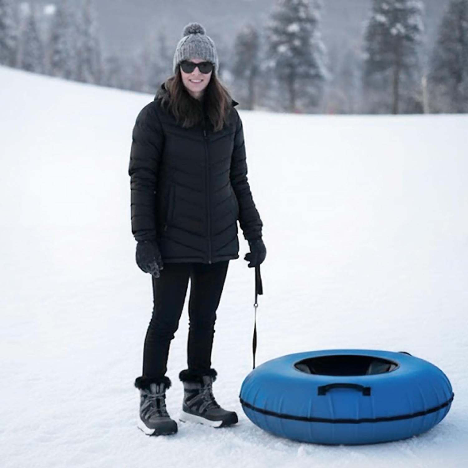 Women's Warm Snow Boots Cold Weather Winter Boots Fur Lined Comfortable Lightweight - Image 2