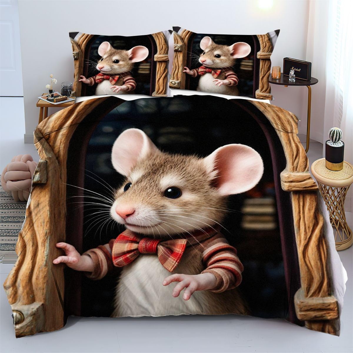 Dormir plus confortablement avec la housse de couette souris brune 240x260