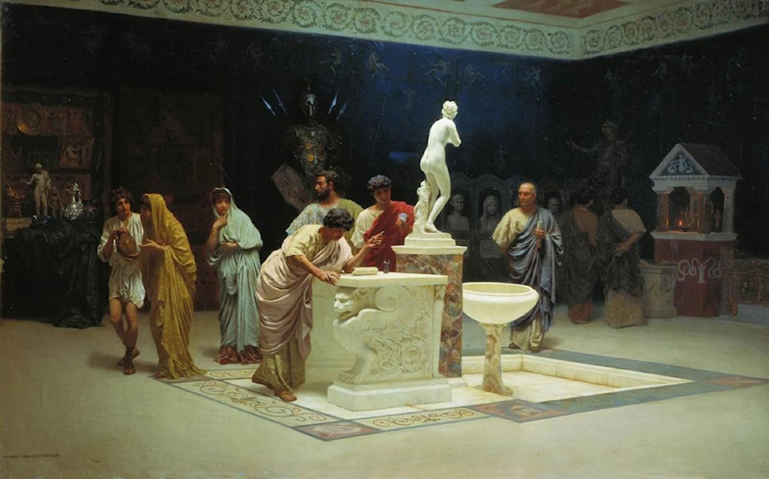 Cuadro de lienzo de Bakalowicz de 60x90cm clásico para decoración elegante de salones 5