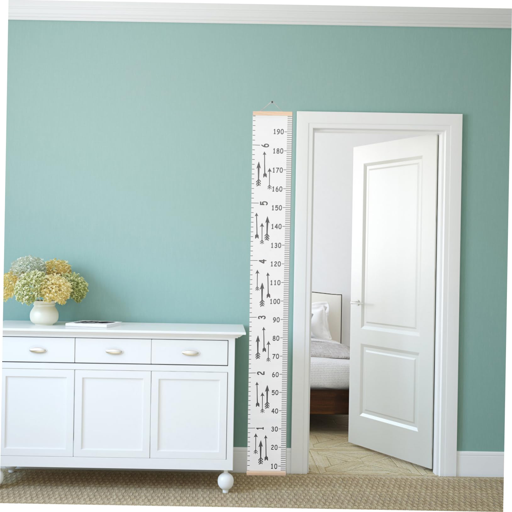 5 Piezas regla de altura tabla de altura para colgar en la pared gráfico de altura de crecimiento Decoración de pared con medidor de altura Regla de crecimiento para decoración. Cabilock
