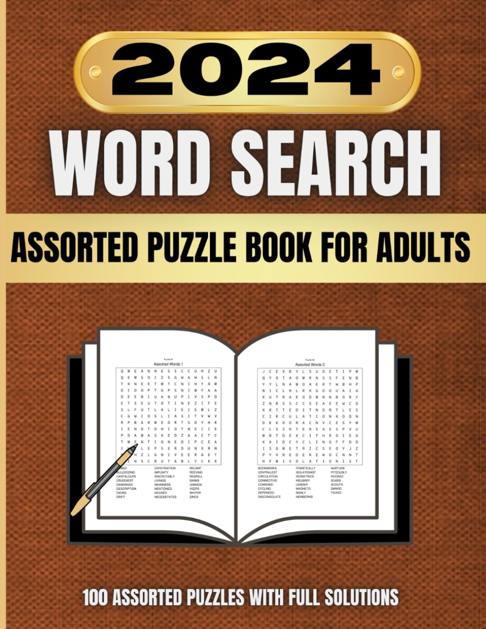2024 Word Search Puzzle Book For Adults: 100 Word Searches For Adults, Seniors And Teens | Puzzles For Fun And Relaxation