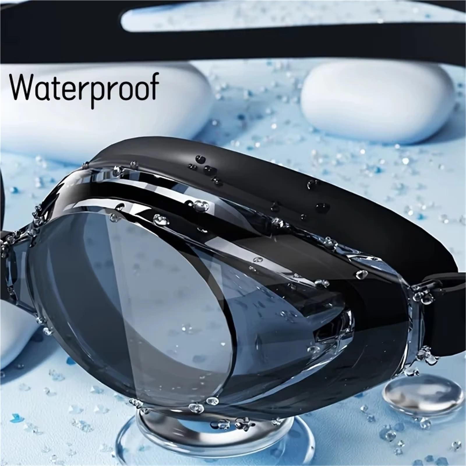 Occhialini da nuoto antiappannamento professionali impermeabili unisex for adulti Uomini Donne per Adulti Uomini Donne