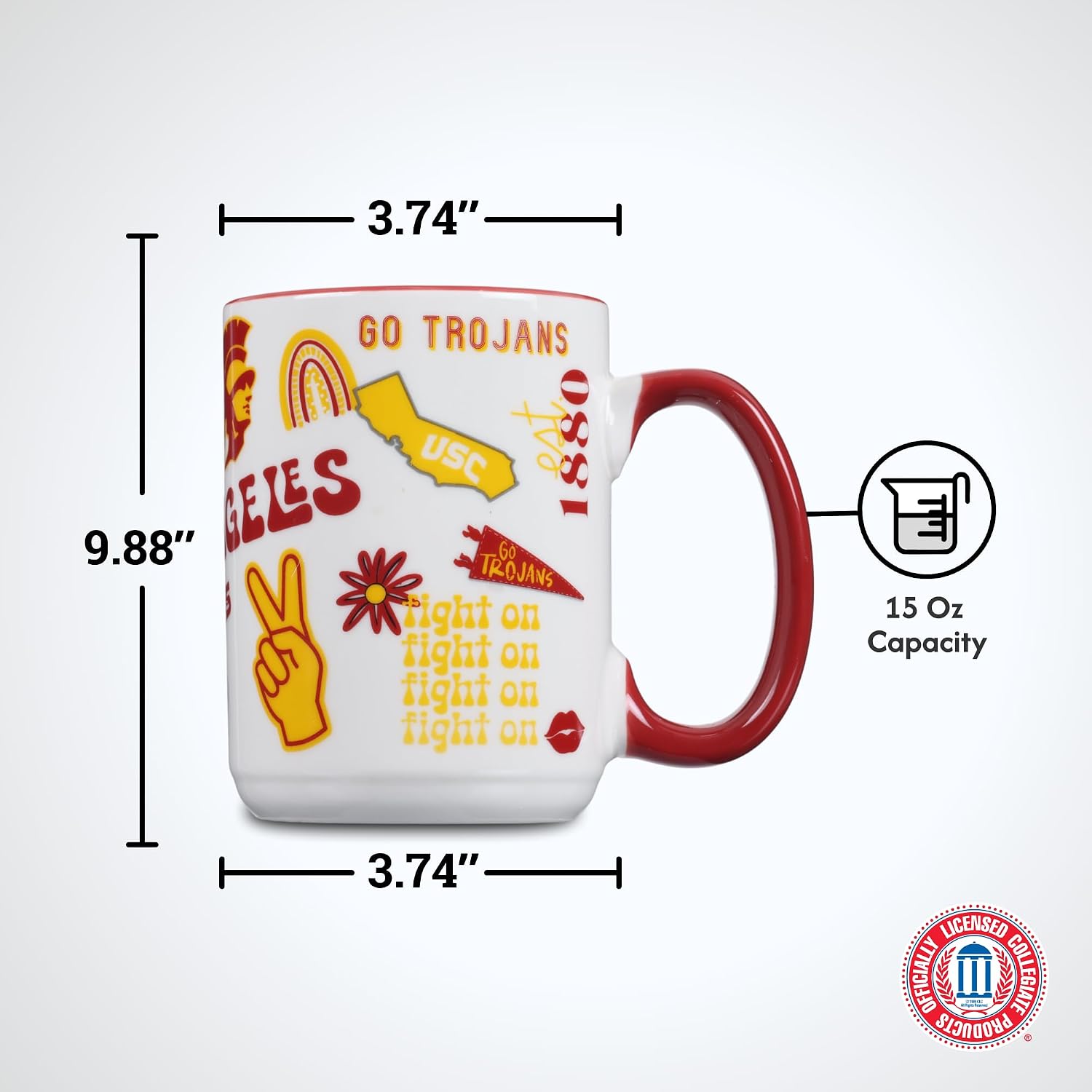 The Memory Company | Licensed NCAA 15oz Wood Handle Mug