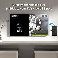 Vista 6 de IBERLS Adaptador de cable de alimentación USB compatible con todos los Fire TV Sticks, compatible con video 4K, elimina la salida de CA que