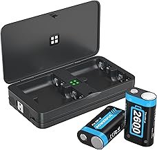 Weekinend 2 X 2600mAh Rechargeable Battery Packs for Xbox One/Xbox Series S|X, High Capacity Xbox Controller Battery Packs with Charger for Xbox One/One S/One X/One Elite