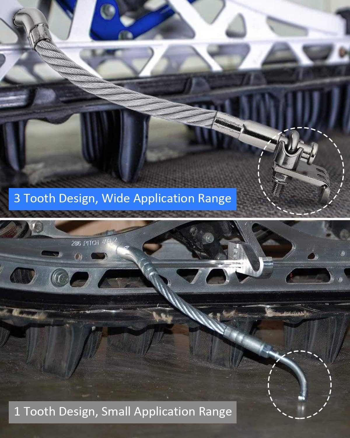 𝐍𝐄𝐖 Snowmobile Ice Scratcher Kit Fit for Polaris/Arctic Cat/Ski-doo, Left and Right 2 Pack