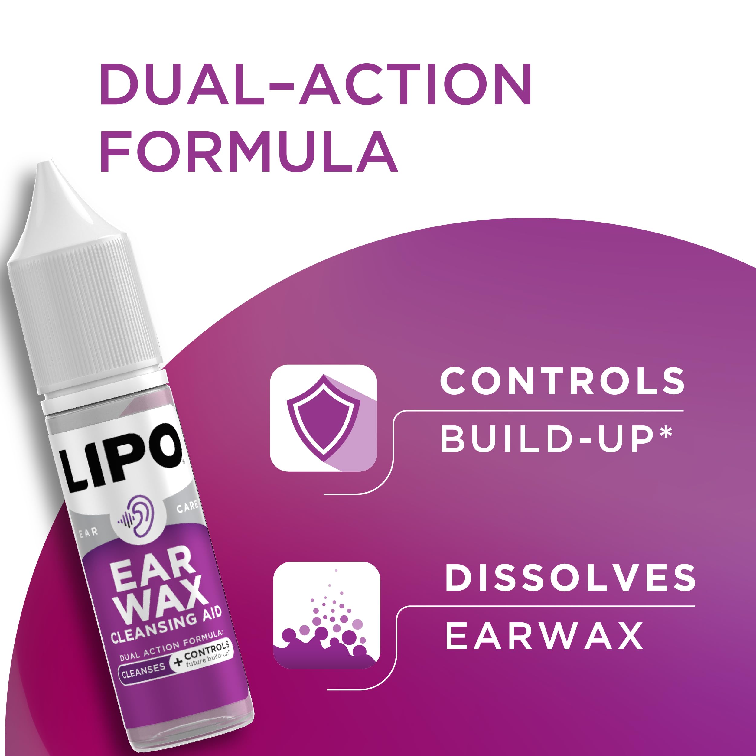 LIPO Earwax Removal Drops, Ear Cleaning for Wax & Clogged Ears, 0.5 fl oz — Amazon image 6