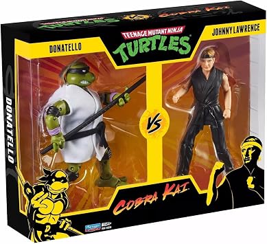 Teenage Mutant Ninja Turtles vs. Cobra Kai Donatello vs. Johnny Lawrence 2 Pack