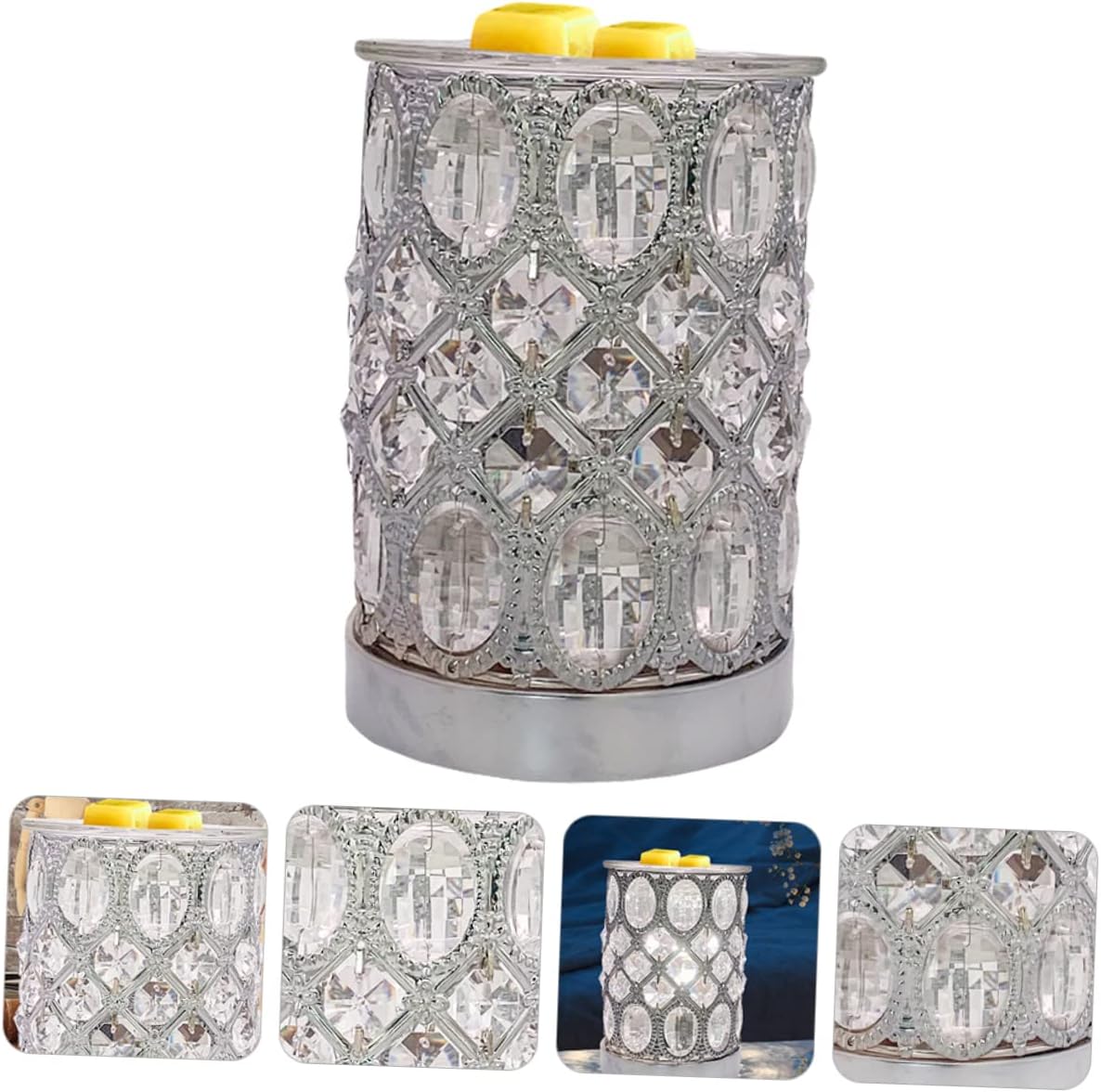 PRETYZOOM White Aroma Furnace Wax Melting Lamp Practical Aromatherapy Heater for Home Bedroom Living Spa Melts Scented Wax Cubes Elegant Design for Modern Spaces