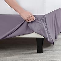 Vista 149 de Nestl - Falda plisada de cama de fácil ajuste, con caída a medida de 14 pulgadas, microfibra suave de doble cepillado, con calidad de hotel