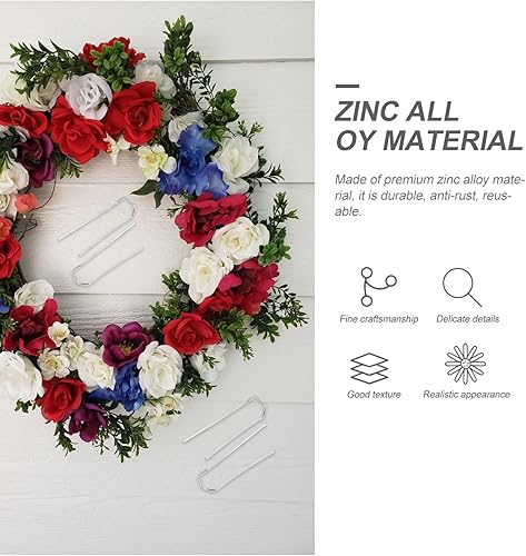 Miniatura 2 de FOMIYES Plantas de interior para interiores, grapas de paisaje vivo, 100 piezas, barrera de helechos florales verdes, estacas de tierra para