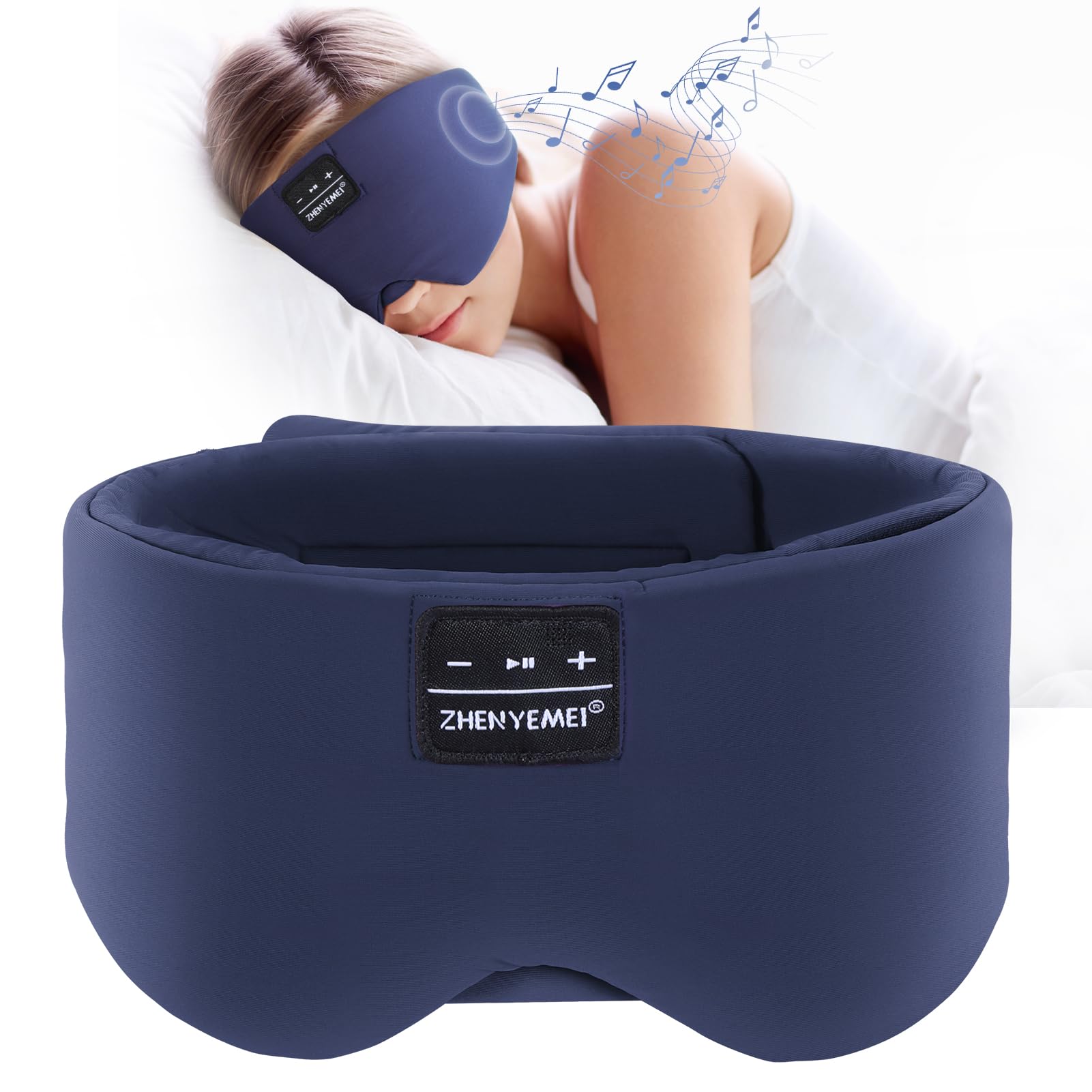 Amazon.com: ZHENYEMEI Sleep Mask with Bluetooth Headphones