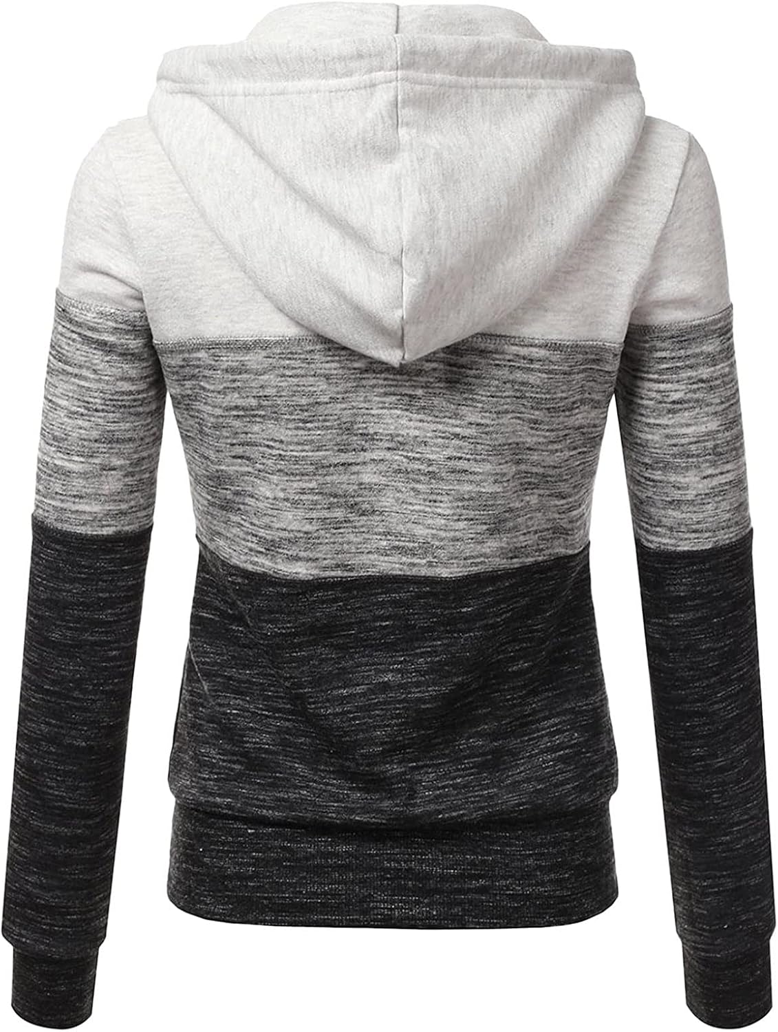 Lightweight Thin Zip-Up Hoodie Jacket for Women Plus Size Top Color Block Basic Casual Hooded Sweatshirt with Pockets at  Women’s Clothing store