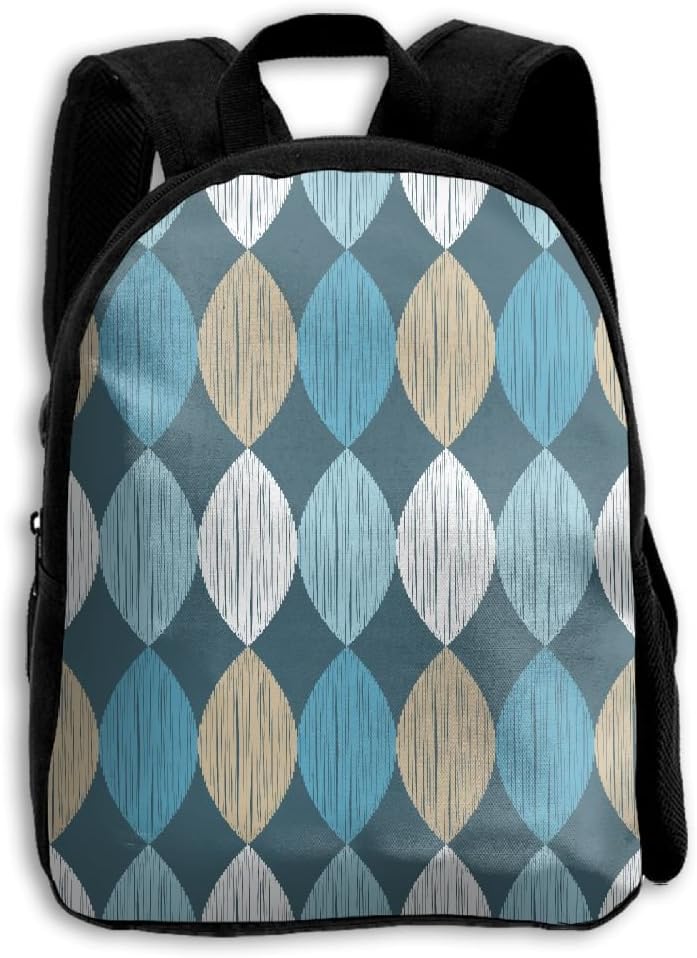 Seamless Geometric Pattern Casual Funny Backpack School Bag Boys & Girls School Book Bag