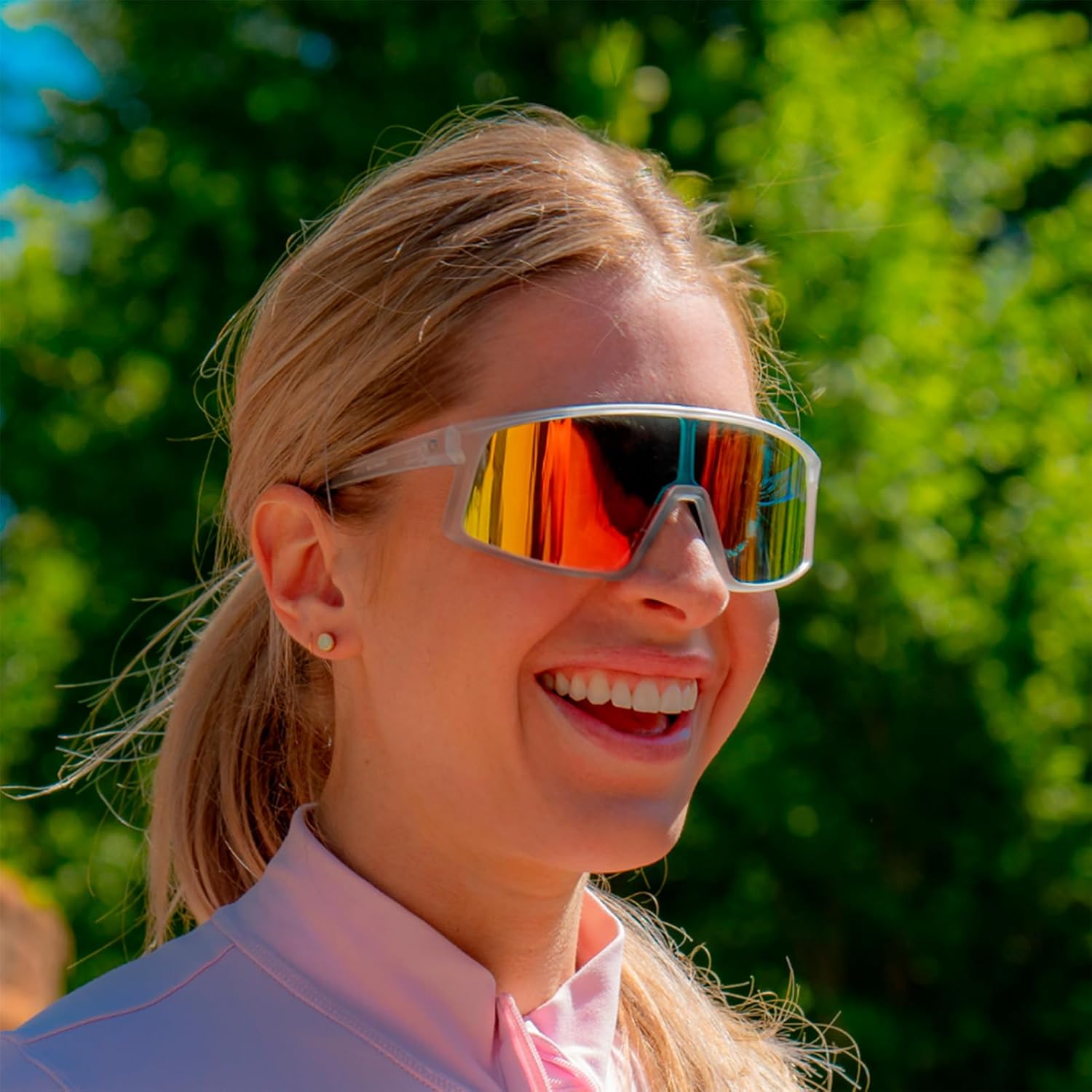 Optic Nerve Gravel Cat Polarized Sport Sunglasses - Lightweight Shield Frame, UV Protection, Anti-Glare - Unisex Fit