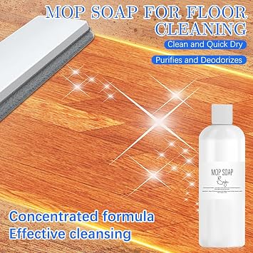 DOUNIU Mop Soap, 120ml Luxury Floor Cleaning Soap, Multi-Surface Deep Clean with Lasting Aroma for Household Daily Cleaning