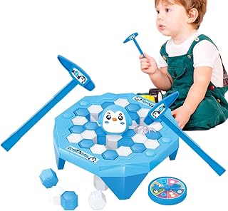 Brinquedo Gelo Pinguim | Mini Pinguim Armadilha Quebrando Cubos Gelo Quebra-cabeça Brinquedos Jogo com Martelos | Brinquedo educativo para crianças férias para o jardim Generic
