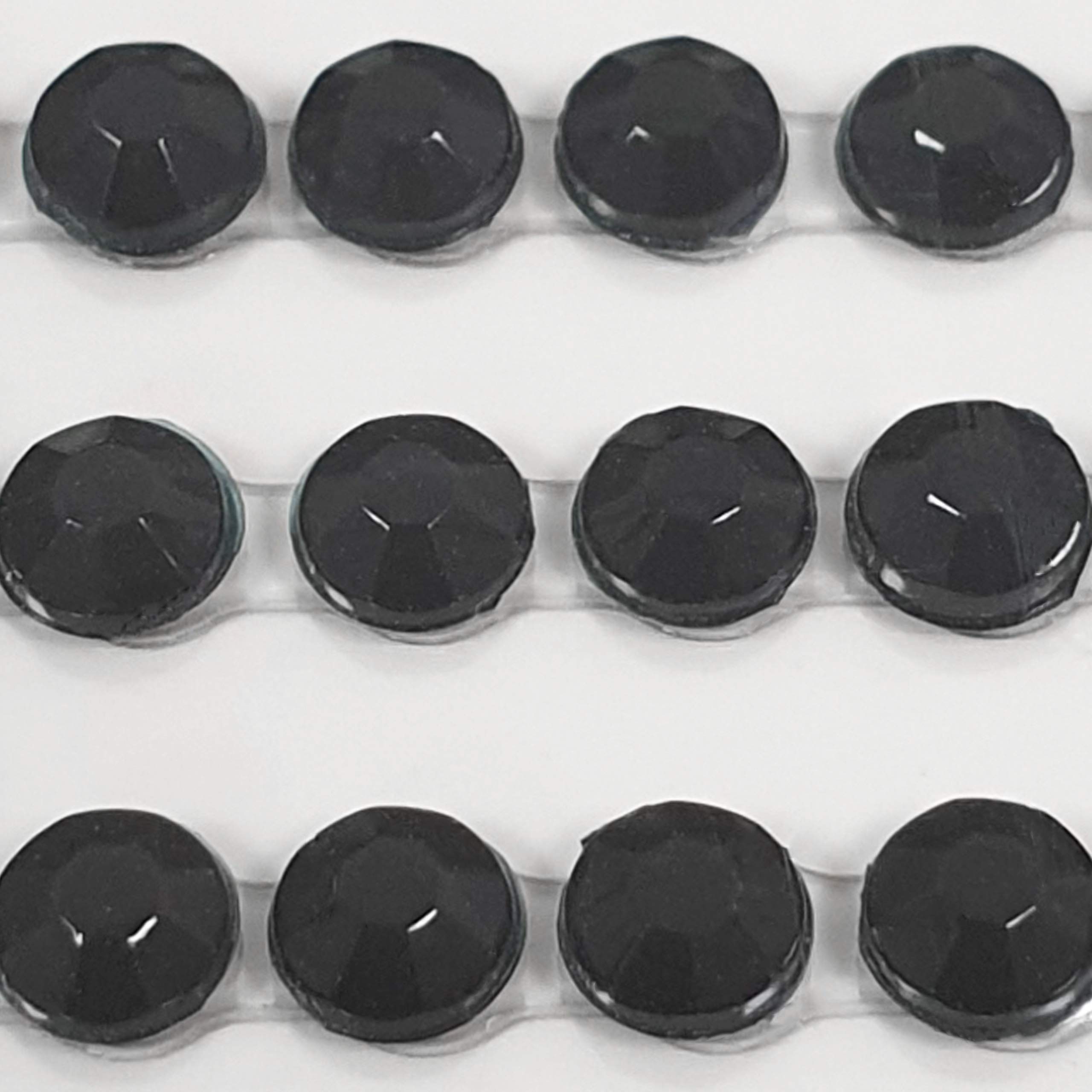Pebble Eleven 3Mm Black Gems Self Adhesive Flat Back Gem / Pearl Sticker Sheet (, 418)