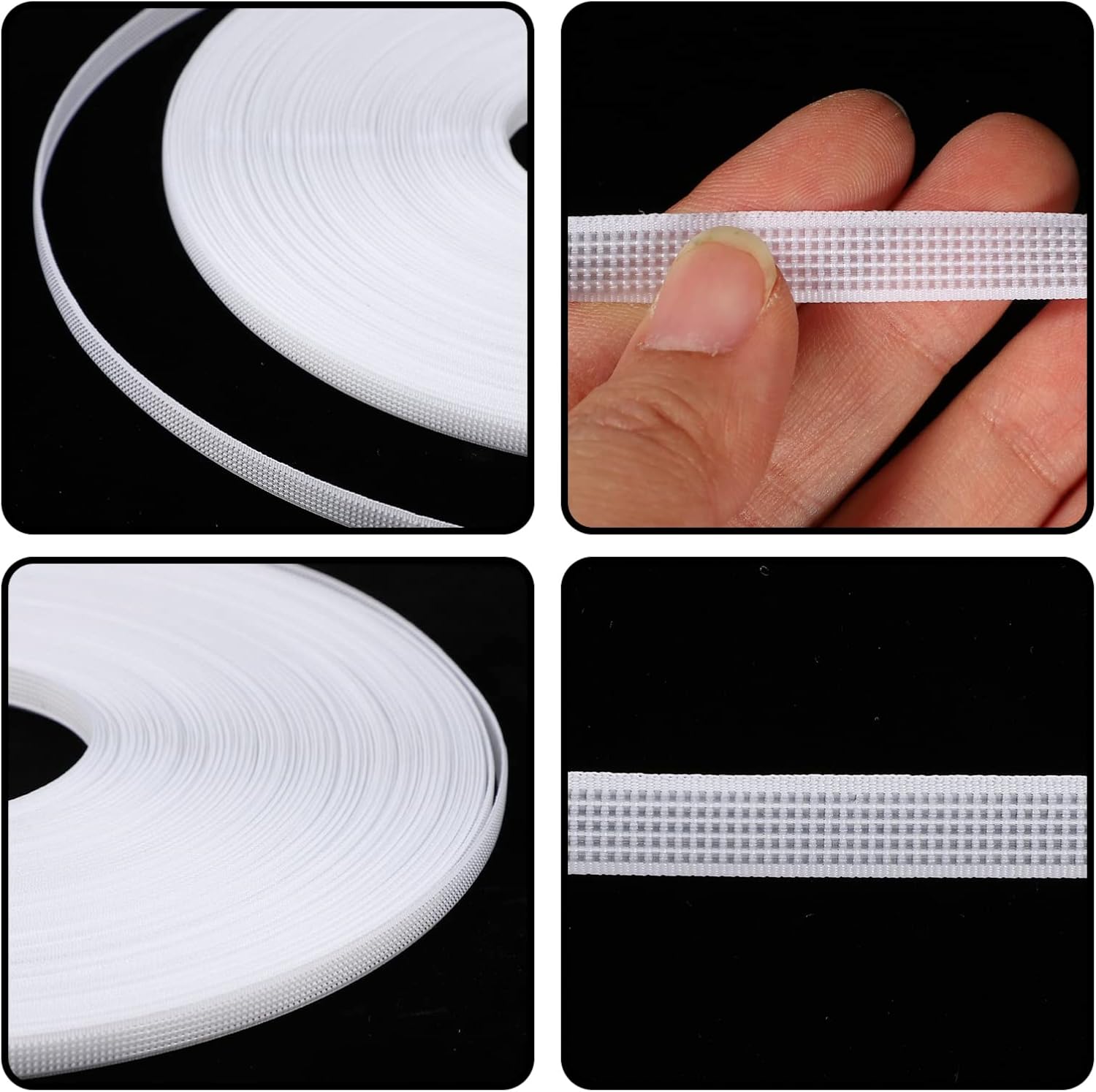 VICASKY 1roll Household Wear-Resistant Polyester Boning Cuttable Sewing Support for Evening Gowns and Crafts for Enhanced Shape and Structure