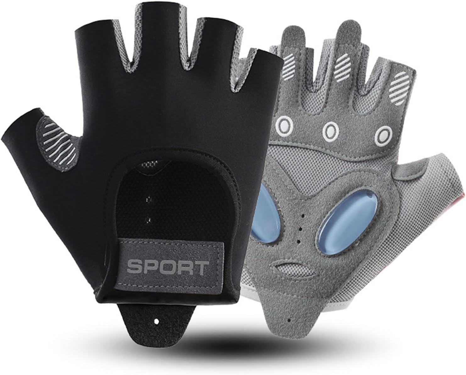 SOOFAMOutdoor Sport Gloves,Breathable Bike Gloves,Gel Padded Road biking gloves,Non-slip Shock-absorbing Half-finger Gloves for Men and Women