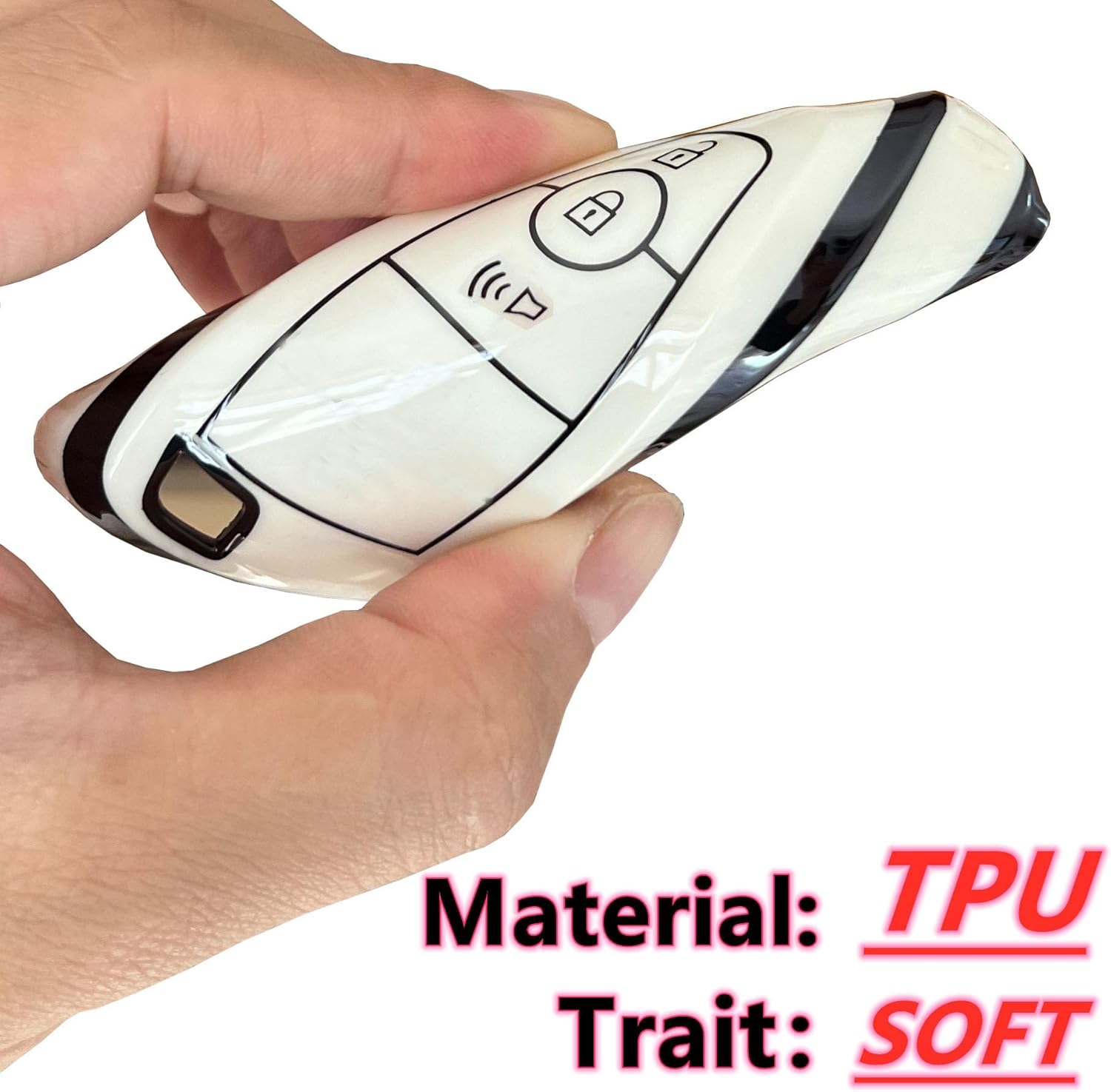 Smart Key Protective Shell for Ford Key Fob Cover with Keychain Fits for Ford Explorer Bronco Escape Edge Expedition F-150 Fusion Maverick Mustang Ranger Vehicle Accessories (3-Button) - Image 5