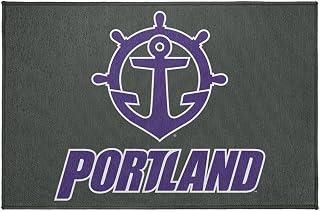 Campus Lab University of Portland Anti-Slip Indoor Doormat, 20” x 31.5” Primary Mark, Floor Mat for Inside Entry Way/Back Door Garage Mudroom Home and Office, Low Profile