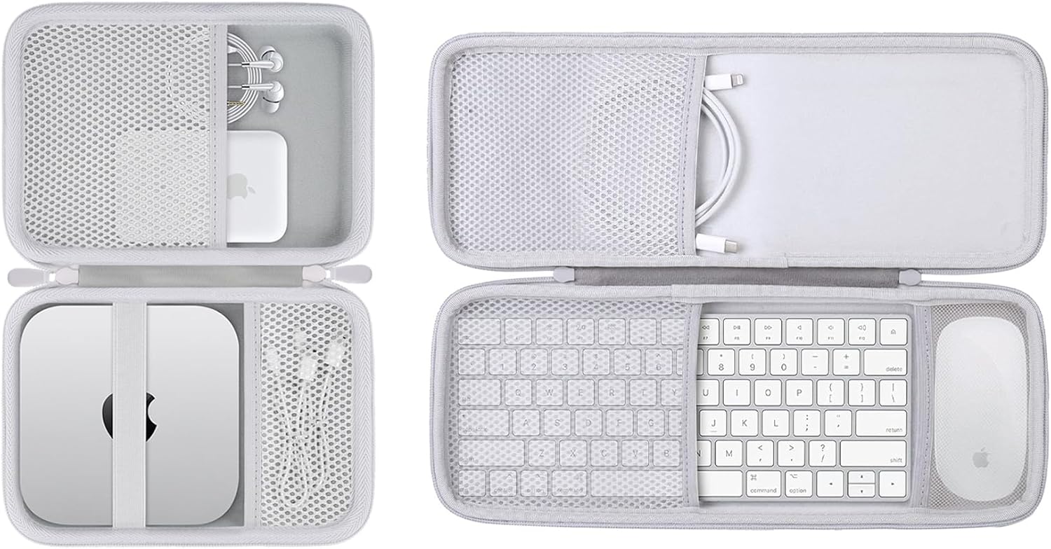 co2CREA Hard Case for Apple 2024 Mac mini M4 + Magic Keyboard + Mouse