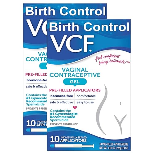VCF Vaginal Contraceptive Gel Prefilled Applicators with Spermicide, 2 Boxes