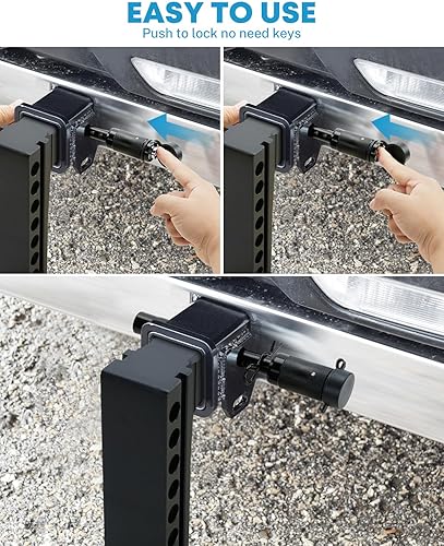 Miniatura 3 de Kohree - Juego de clavija de seguridad para receptor de enganche de remolque de 58 pulgadas, con llaves iguales, para enganches de remolques de