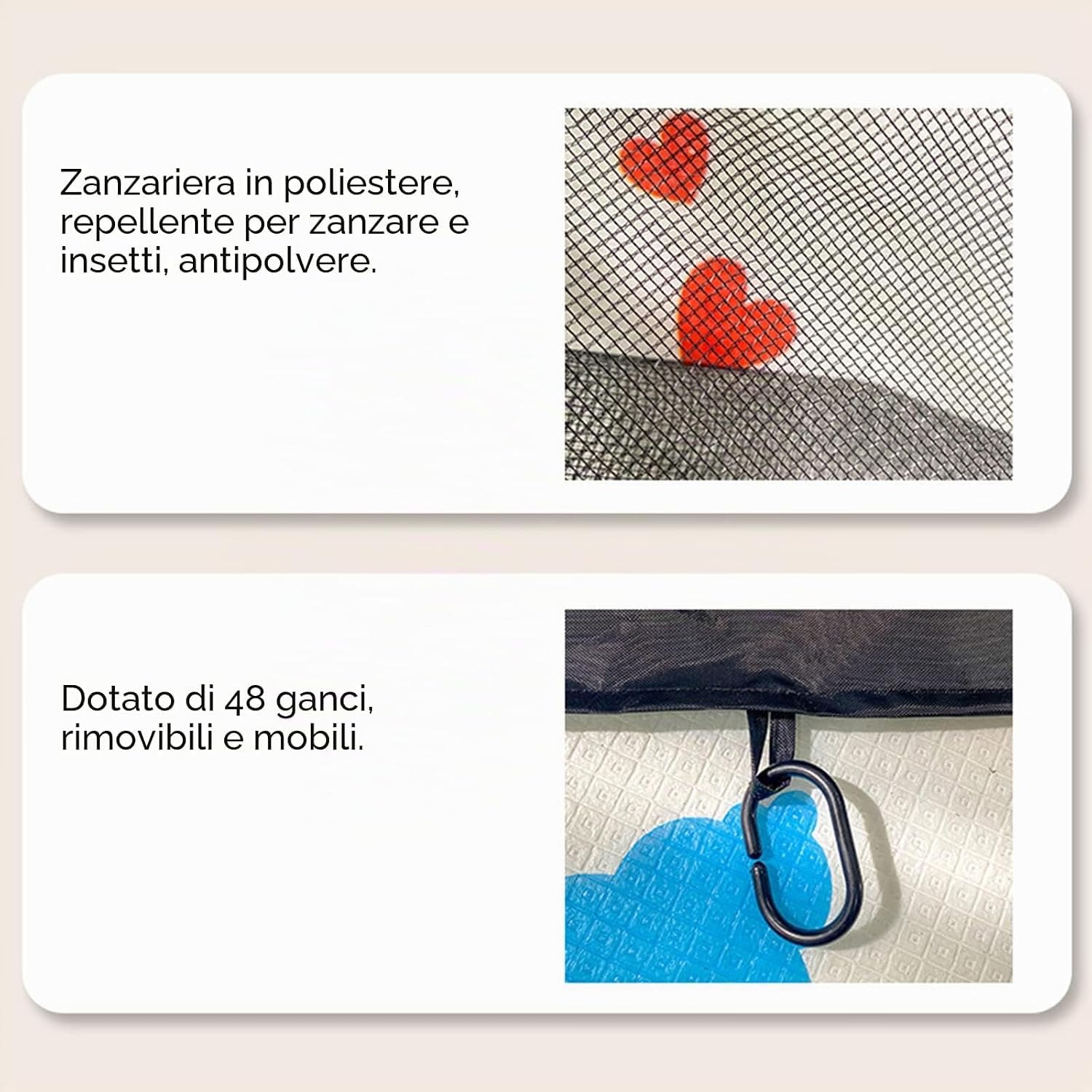 Zanzariera di Ricambio per Gazebo Con Cerniera，Marrone：360x360x220cm | Rete Di Ricambio per Gazebo, 4 Pareti Laterali Zanzariere da Esterno Giardino, Rete Anti-Moscerini per Patio