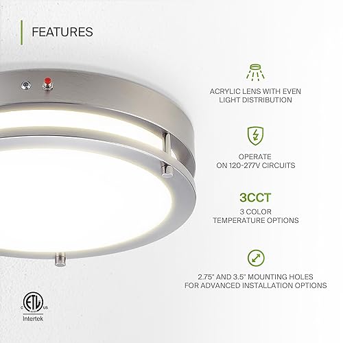 Miniatura 3 de ASD Lámpara LED de techo empotrada de 12 pulgadas  20W 100-277V 1600LM 3000K4000K5000K Switch  Regulable, antioxidante, Energy Star, certificación