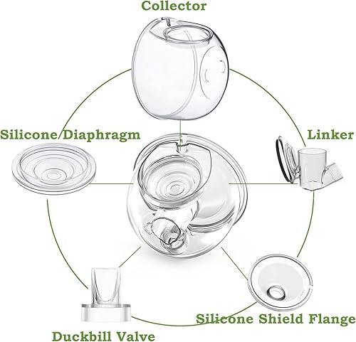 Miniatura 4 de Accesorios para extractor de leche portátil, taza colectora de leche, compatible con MomcozyTSRETE S9S10S12, vaso de colector general de 0.94