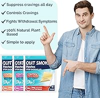 Vista 20 de Parches para dejar de fumar Paso 1 Parche para dejar de fumar, 30 parches para dejar de fumar que funcionan con 2 semanas, parche antitabaco 21 mg