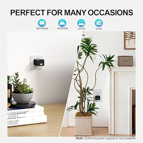 Miniatura 2 de ULar Cámara de vigilancia interior enchufable, cámara pequeña WiFi 4K UHD, una tarjeta SD gratuita de 16 GB incluida toma de pared, vista remota de