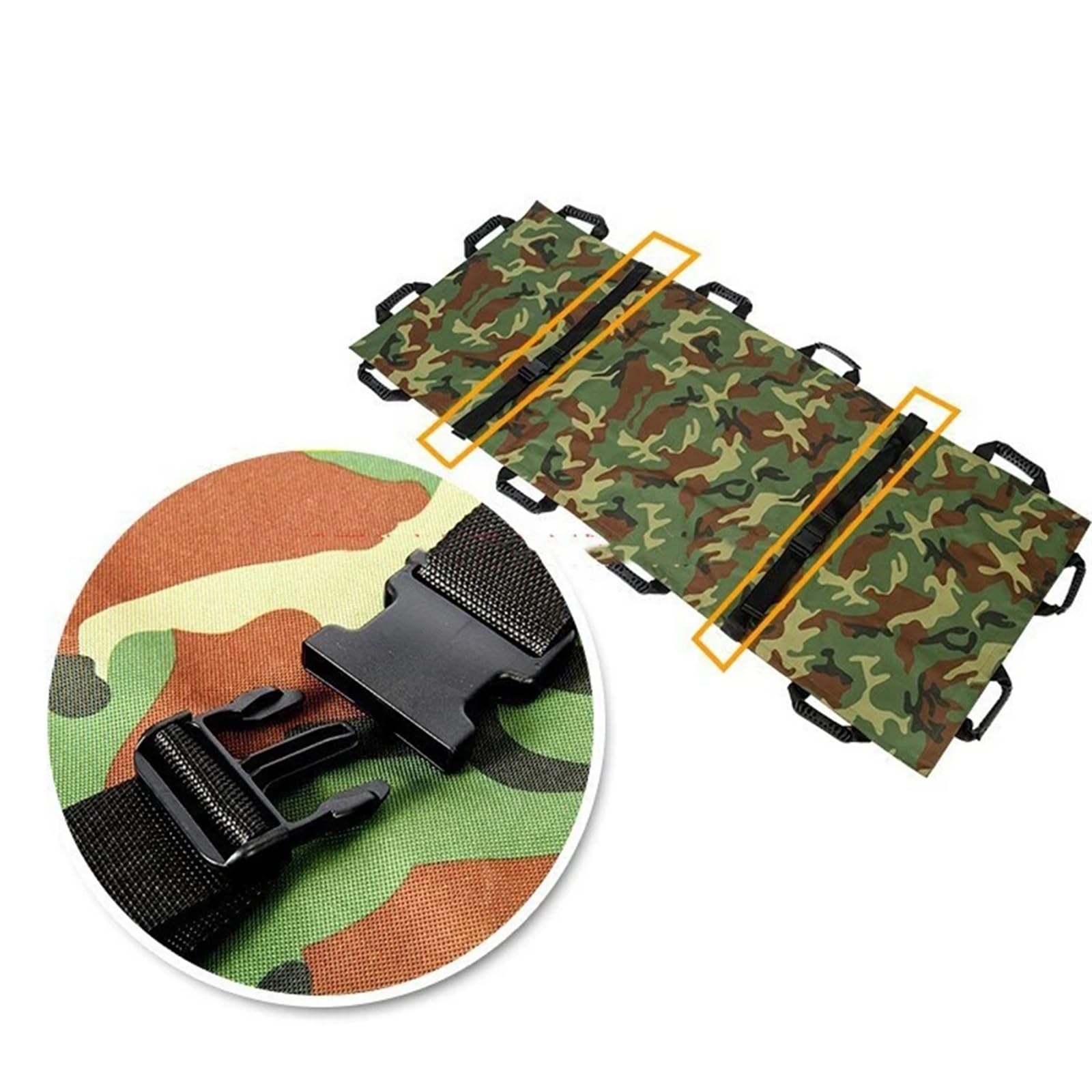 Brancard Souple Pliable Imperméable Civière souple pliable en tissu simple, civière de sauvetage d'urgence montagne pour sauvetage urgence hôpital ambulance sport