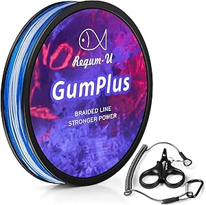 Regum-U GumMAX 150 Yards/100 LB 8X Braided Fishing Line Abrasion Resistant Superline Zero Stretch & Smaller Diameter Confuse & Never Fade in Saltwater and Freshwater (Navy Blue,100LB-150yards)