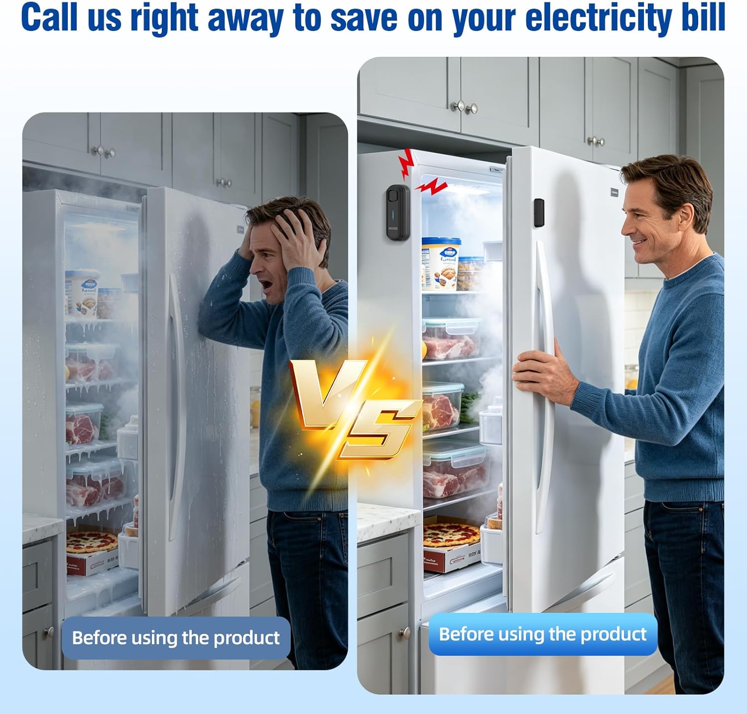 DAYTECH Freezer Door Alarm with Delay 1/2/3/4 mins When Left Open Window Chime Close Doors Reminder Refrigerator Door Alarm 0 to 120 dB for Fridge Home Store Office 3 Packs Black