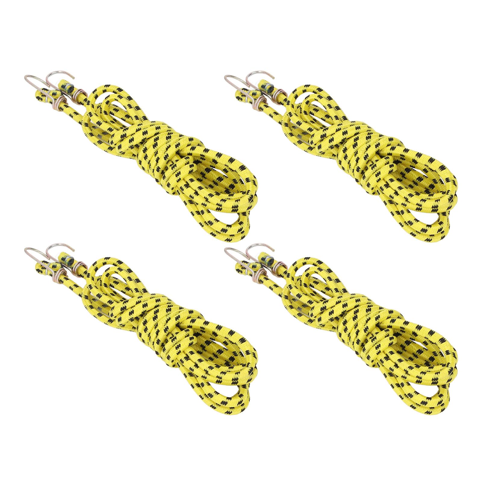Annadue Corda Elastica in Gomma da 10 Pezzi con Gancio Corda Elastica per Legare Carichi Pesanti per Rilegare Imballaggi per Proteggere Progetti Resistente Ai Raggi UV 9,8 Piedi (4M)