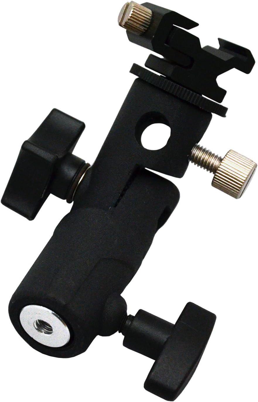 PhotR Professional Universal Swivel Hot Shoe Flash Holder with