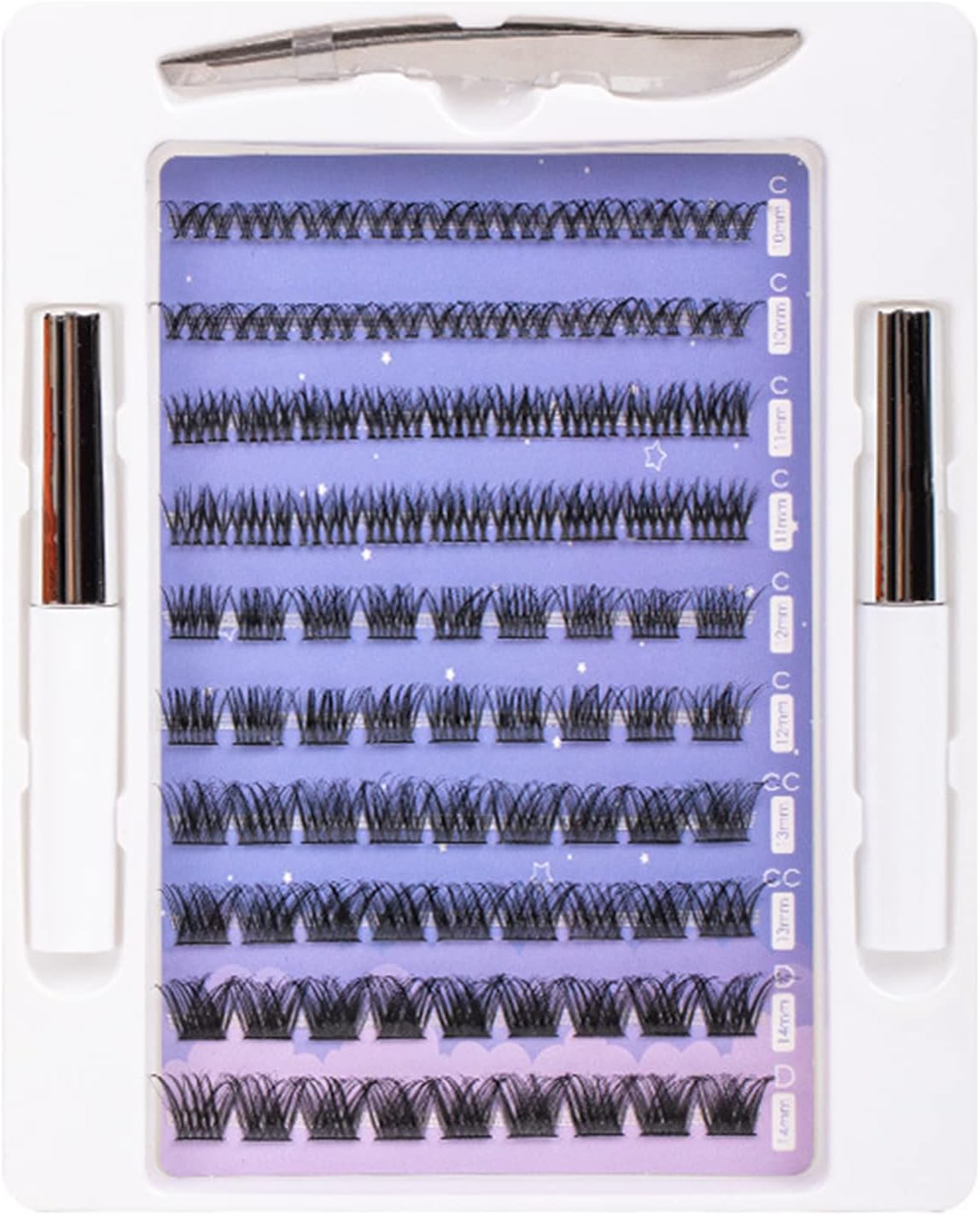 XBLDS False Lashes Individual Cluster Eyelashes 90 Root Cluster Lashes DIY Eyelash Extension Fake Lashes Natural Look Lashes Reusable