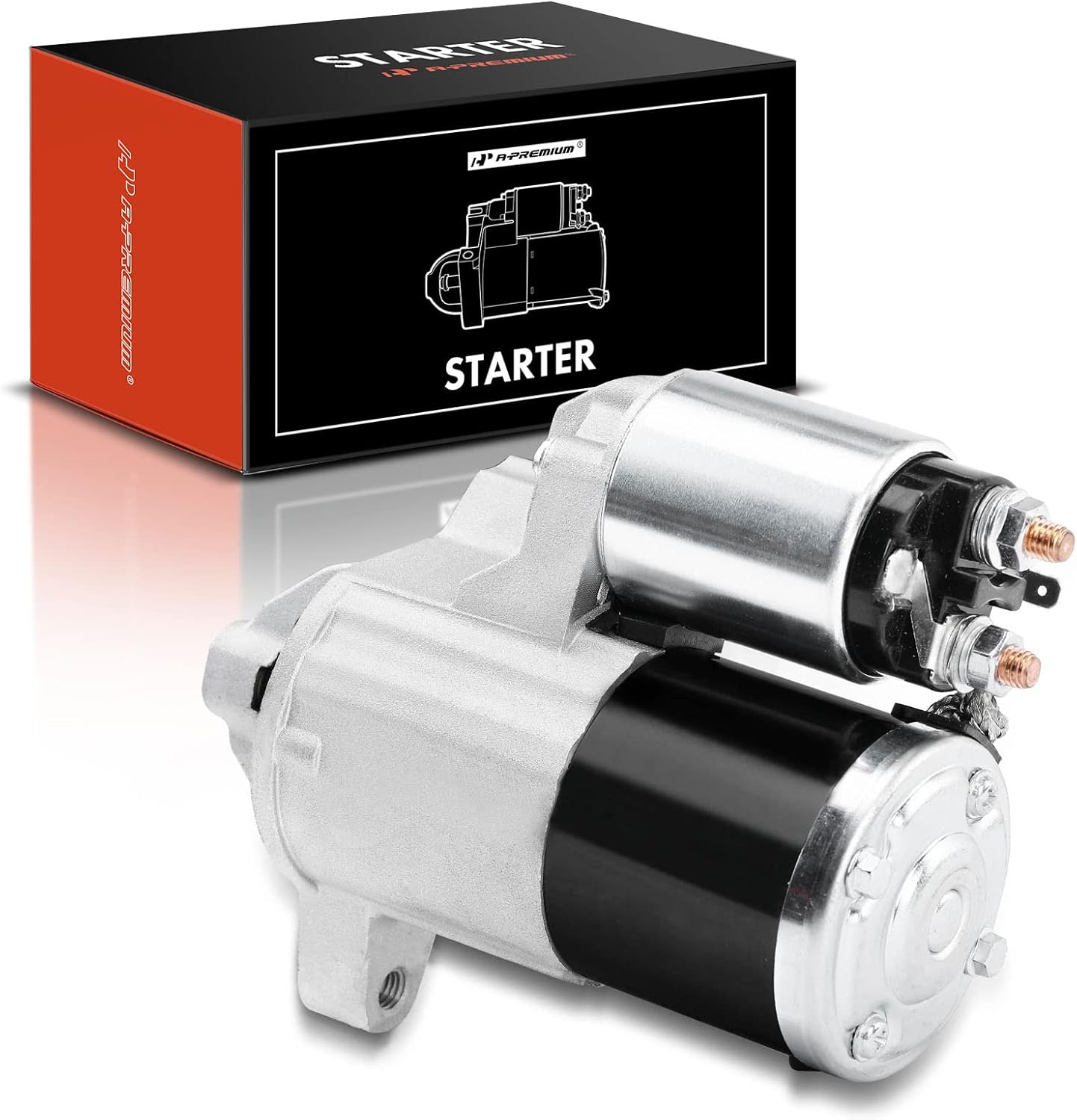 A-Premium Starter Motor Compatible with Jeep Liberty 2006-2007 V6 3.7L, Commander 2006-2009 V8 4.7L, Grand Cherokee 2005-2009 V8 4.7L, 12V 1.2KW 10-Tooth Clockwise, Replace# 56044735AB, M000T31572