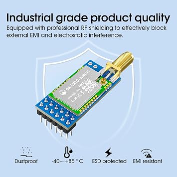 DX-LR20 Development Kit Semtech SX1262+STM32 LORA SPI Interface Module 410-475MHz/433MHz with 2PCS Antenna 22 dBm 8KM for Arduino DIY CE FCC (DX-LR20-900Mmz-T1)
