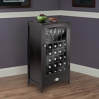 Vista 2 de Winsome Gabinete modular de madera para vino de Burdeos con ranura para 25 botellas