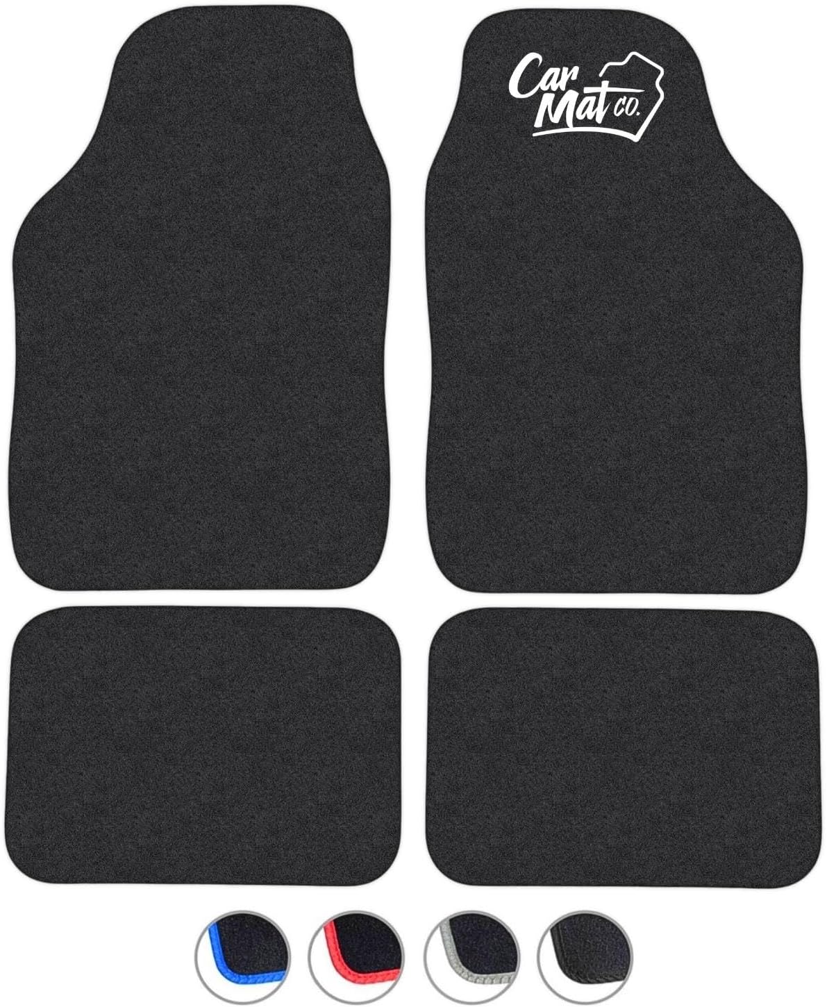 Universal Car Mats Black Carpet Easy Clean Weather Resistant Premium