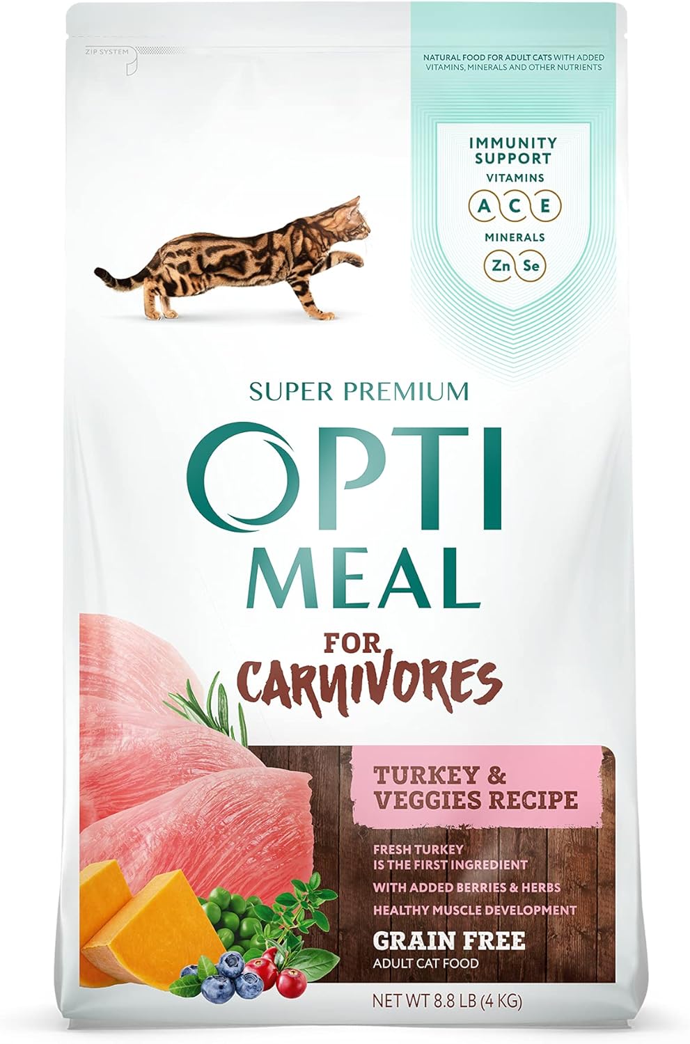 OPtimeal Grain Free Cat Food Proudly Ukrainian Healthy