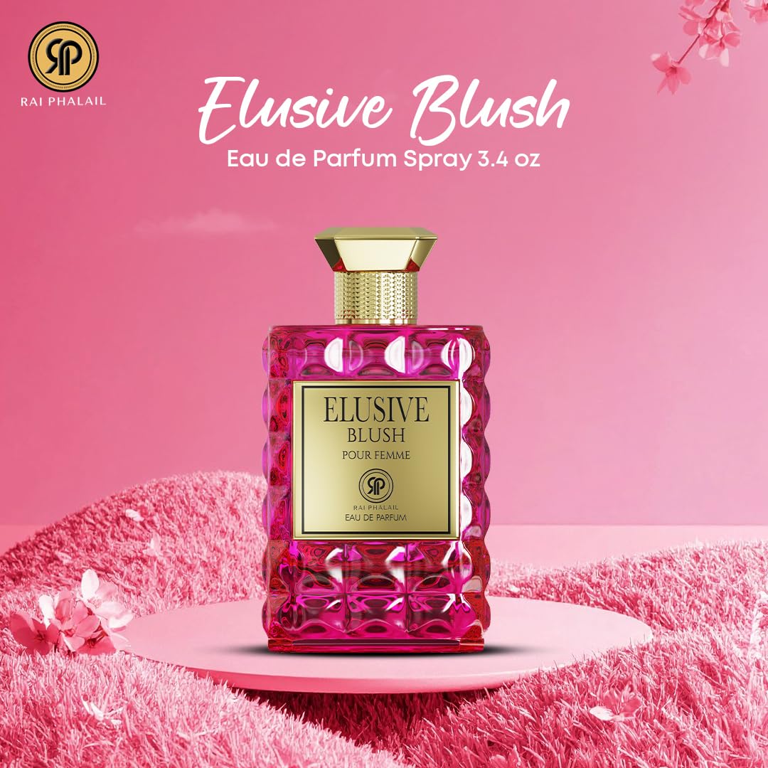 Elusive Blush Pour Femme Eau De Parfum for Women – Floral Gourmand Fragrance with Almond, Jasmine & Vanilla Praline – Long-Lasting Feminine Scent - Image 6