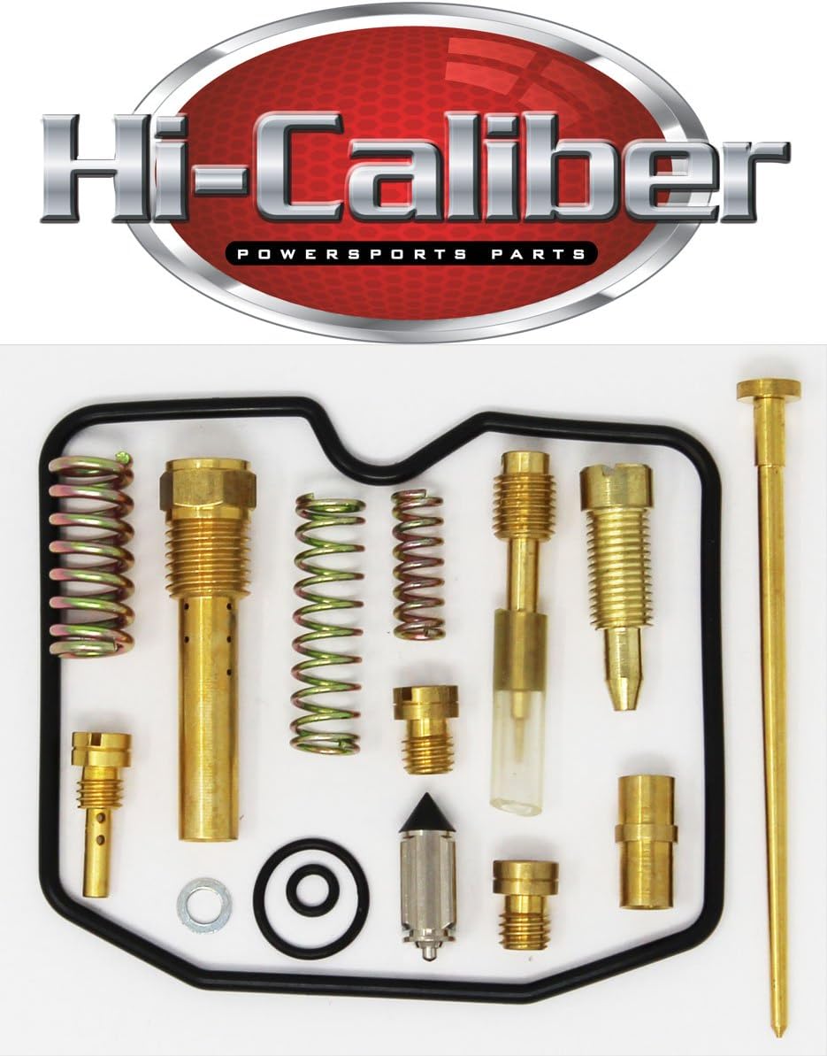 Hi-Caliber Powersports Parts Carburetor Carb Rebuild Repair Kit that is compatible with the 2002-2007 Suzuki LT-A500 500 Vinson 4WD ATVs