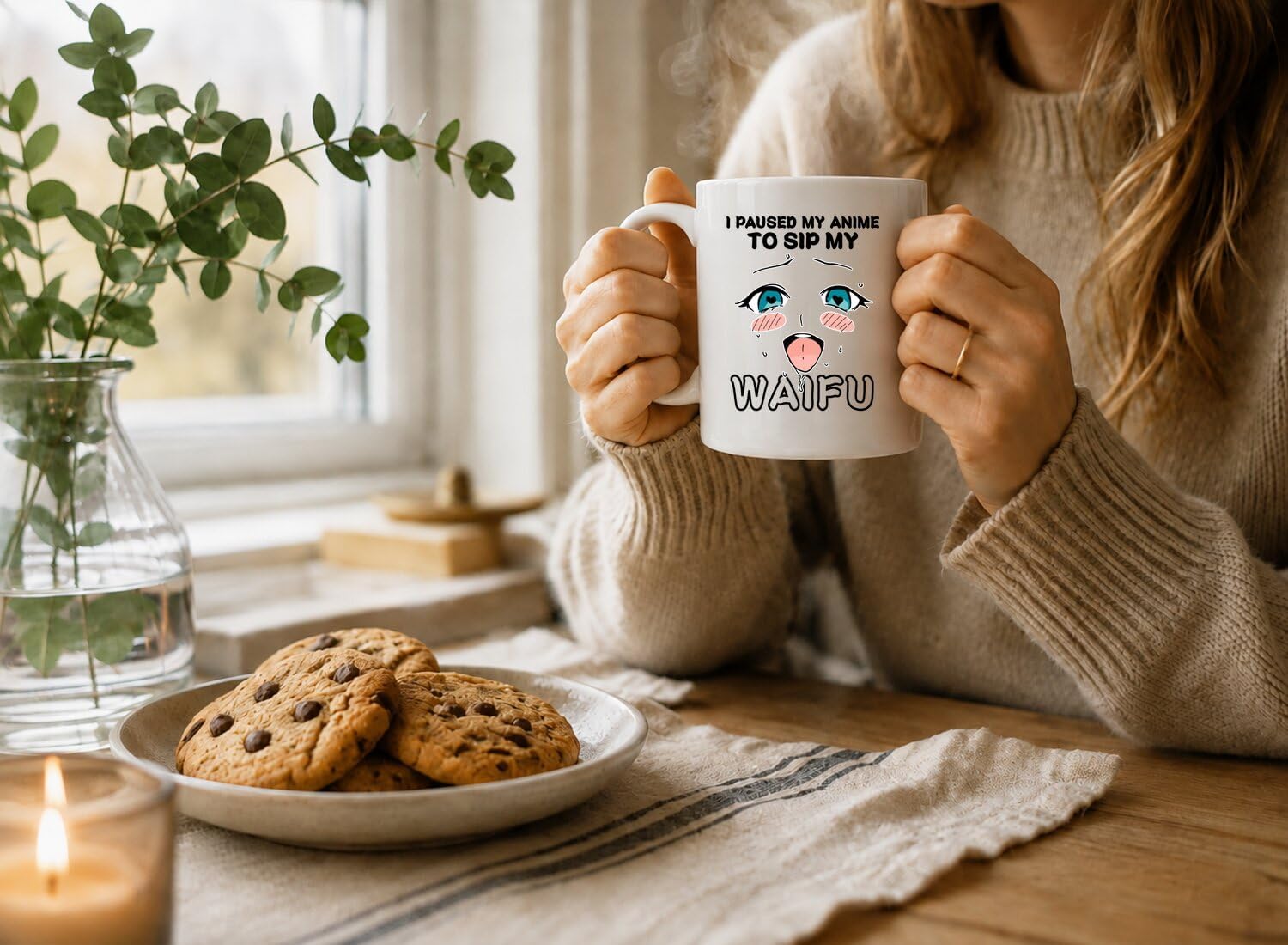 Anime Mug Sip My Waifu Gift For Otaku image 3