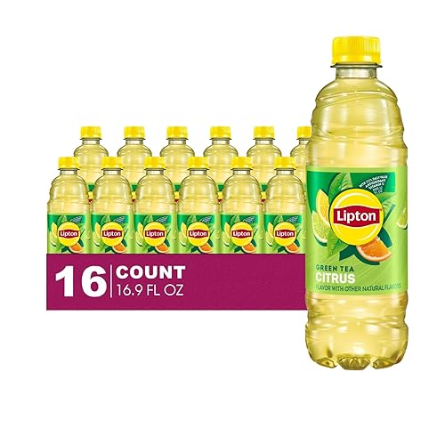 Lipton 16-Pack of Citrus Iced Green Tea Plastic Bottle 16.9 fl oz - Citrus