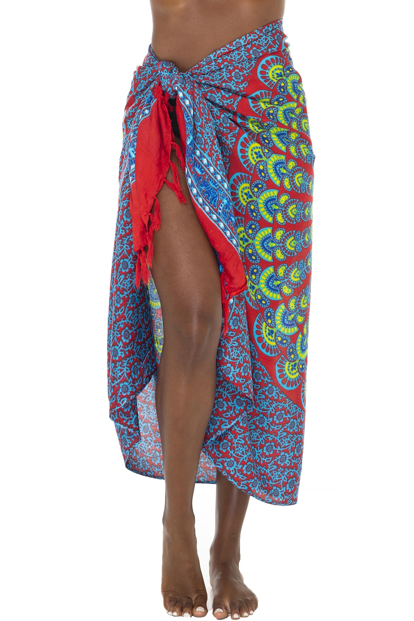 Sarong Wraps for Women Long Beach Cover ups Pareo Bathing Suit Wrap Skirt Mandala Sarongs Coverup